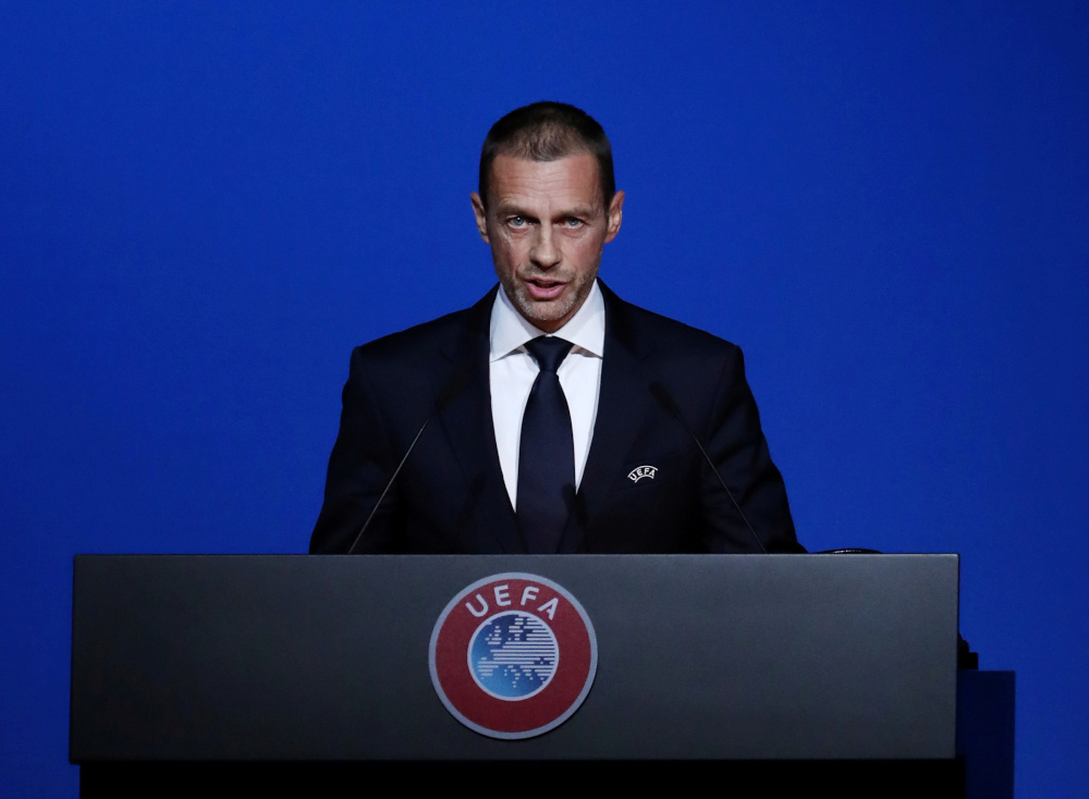 Uefa President Aleksander Ceferin during the Uefa Congress at Beurs van Berlage Conference Centre, Amsterdam, Netherlands, March 3, 2020. u00e2u20acu201d Reuters pic 