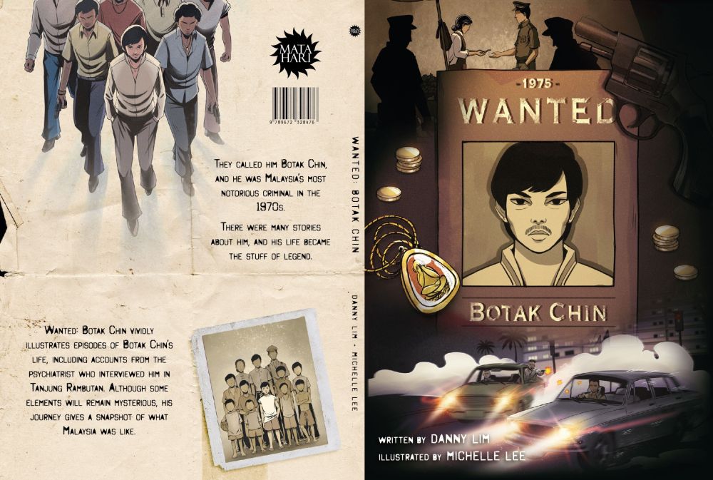 Lim brings to light several facets about Botak Chin in the pseudo-biography u00e2u20acu02dcWanted: Botak Chinu00e2u20acu2122. u00e2u20acu201d Picture courtesy of Matahari Books