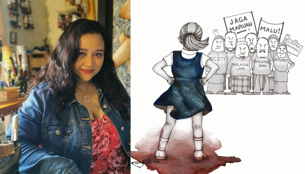 Yante adapted the artwork from a piece she made two years ago. u00e2u20acu201d Pictures via Facebook/ArtByYanteIsmail