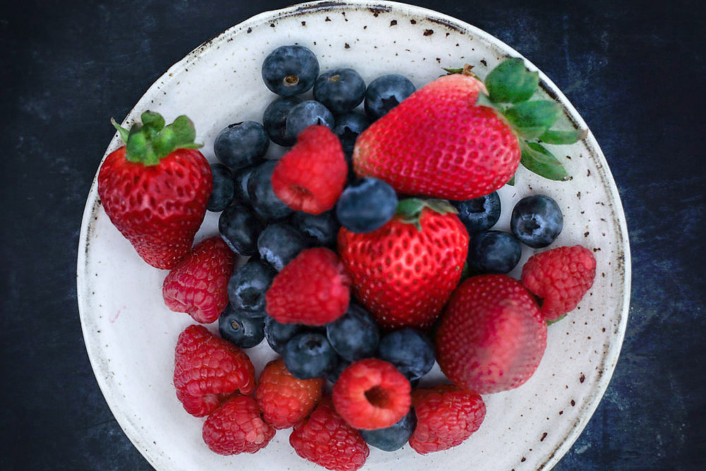 Colourful berries full of antioxidants and other nutrients.