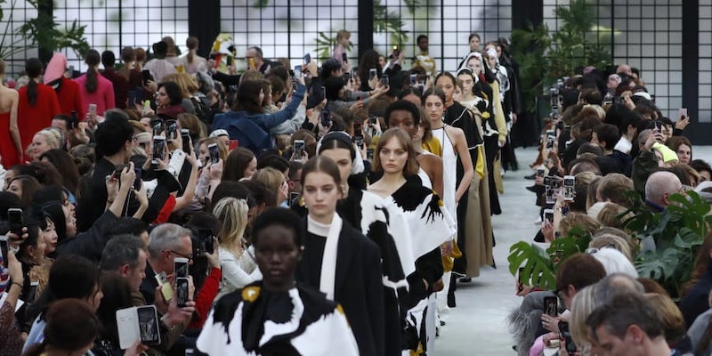 Valentino 2018/2019 fall/winter collection fashion show on March 4, 2018 in Paris. u00e2u20acu201d AFP pic