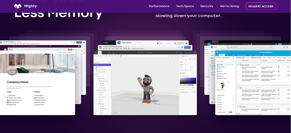 Mighty is a web browser thatu00e2u20acu2122s hosted in the cloud. u00e2u20acu201d Picture courtesy of Mighty via ETX Studio