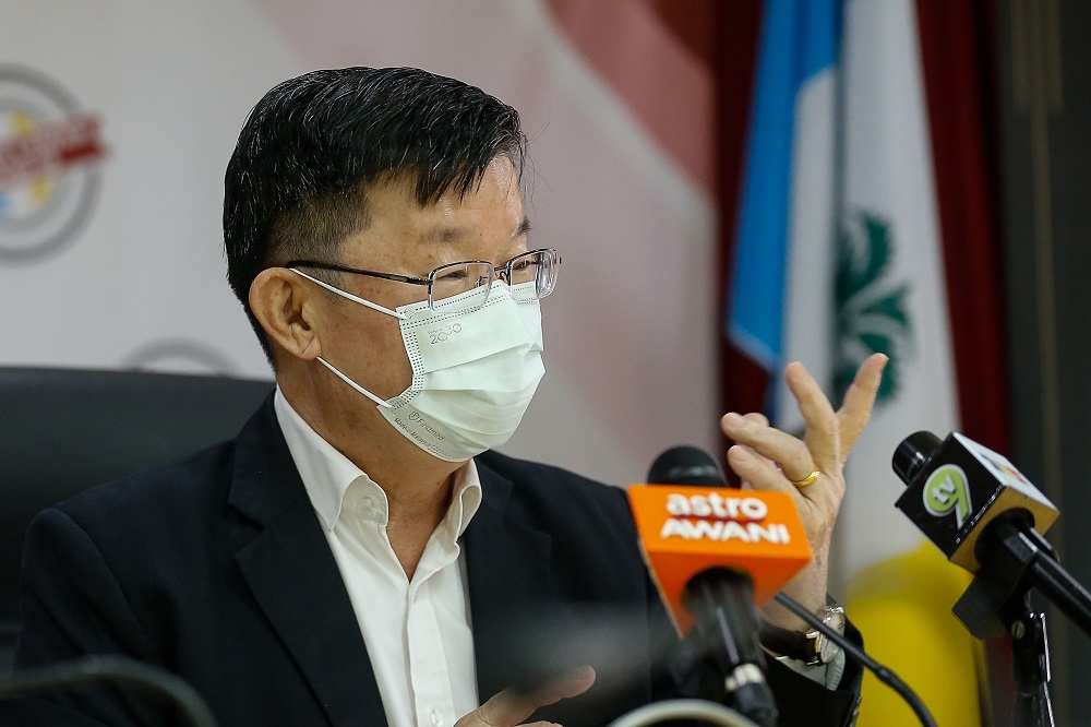 Penang Chief Minister Chow Kon Yeow speaks at a press conference in George Town May 3, 2021. u00e2u20acu201d Picture by Sayuti Zainudin