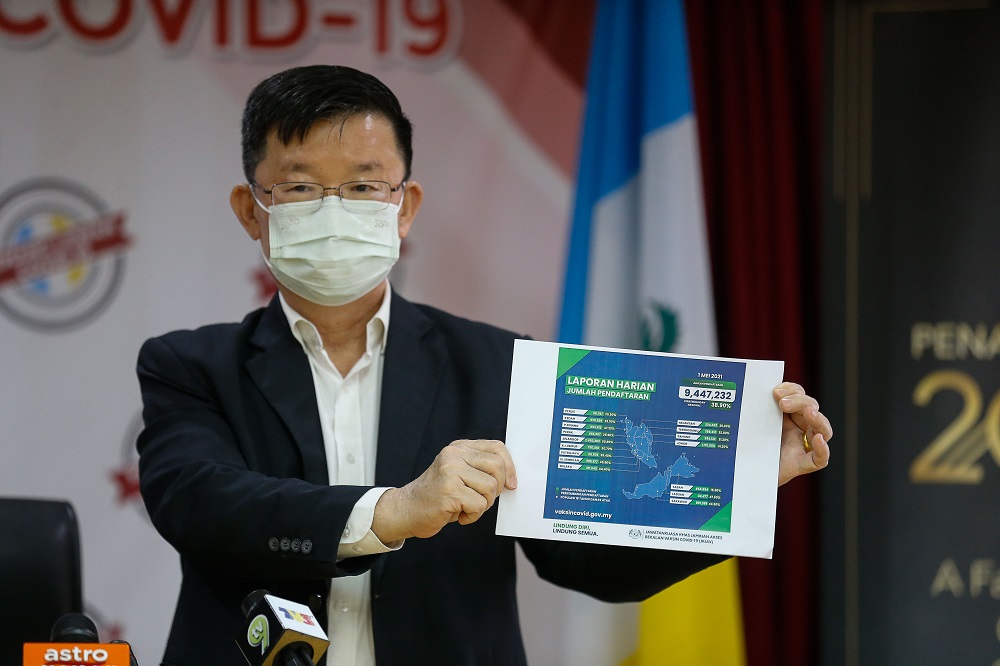 Penang Chief Minister Chow Kon Yeow at a press conference in George Town May 3, 2021. u00e2u20acu201d Picture by Sayuti Zainudin