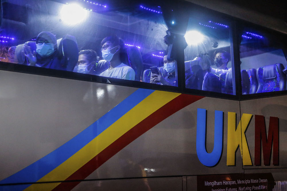 About 7,500 students of Universiti Kebangsaan Malaysia (UKM) will return to their respective homes in conjunction with the Hari Raya Aidilfitri holiday starting May 6, 2021. ― Picture by Hari Anggara