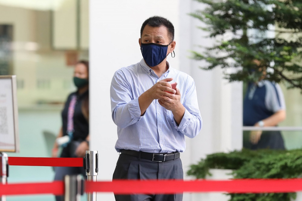 Chen Xuguang arrives at the State Courts on May 7, 2021. u00e2u20acu201d TODAY pic