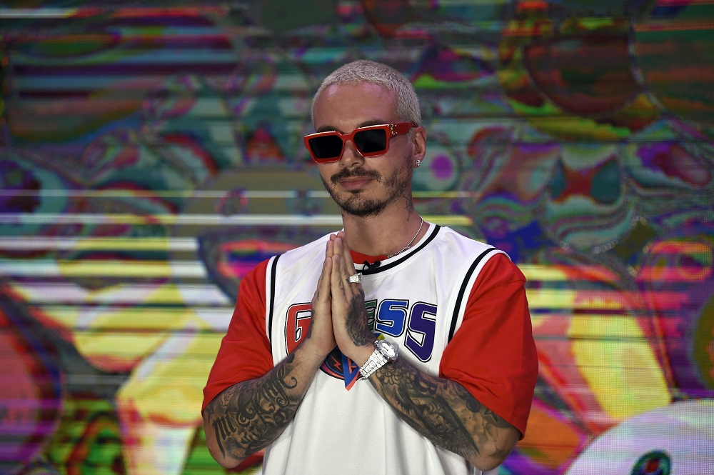 Colombian musician and composer Jose Alvaro Osorio Balvi aka J Balvin poses during a photo call at the Universal Music offices in Mexico City. u00e2u20acu201d AFP pic