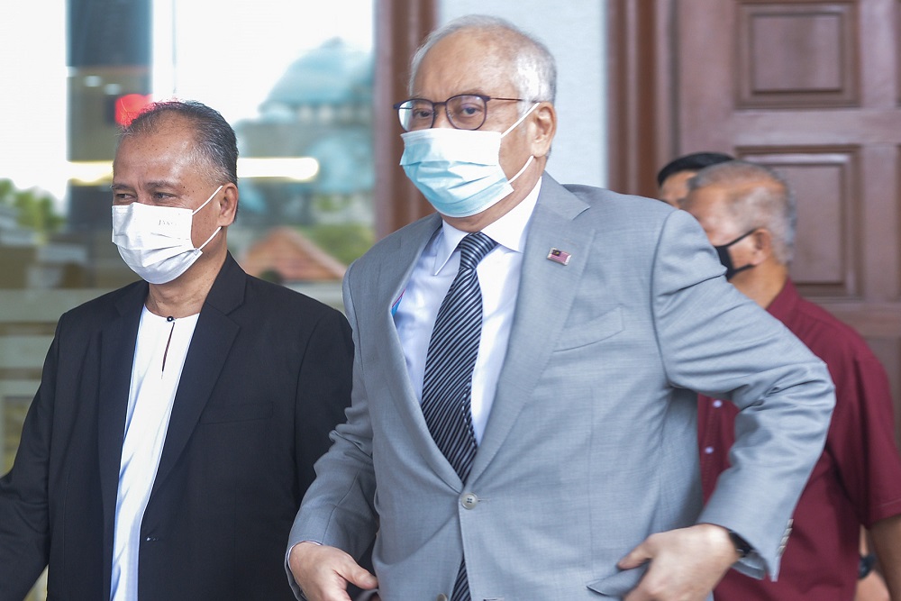 Former prime minister Datuk Seri Najib Razak leaves the High Court in Kuala Lumpur May 17,2021. u00e2u20acu201d Picture by Miera Zulyana