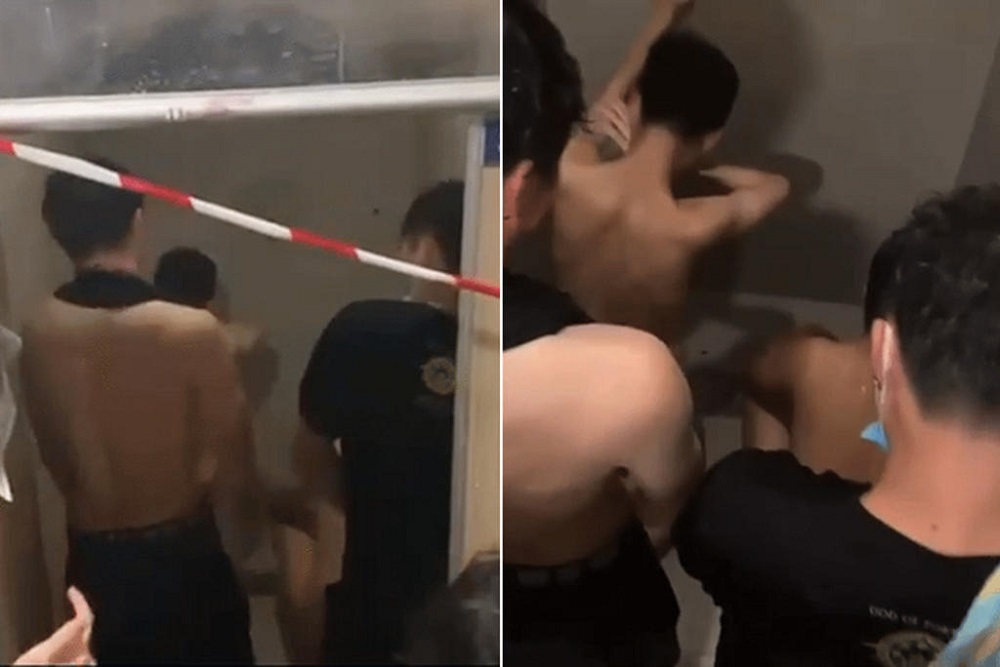 A video showing some students taking turns to urinate on others began circulating on social media in March 2021. u00e2u20acu201d Picture via social media