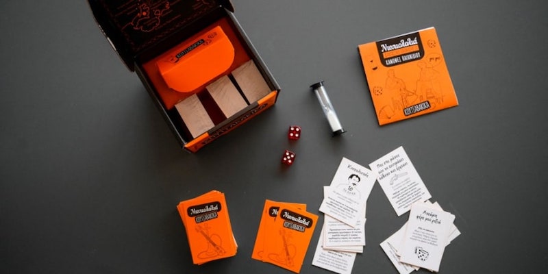 Dopiolalia, a new card game aiming to revive interest in fading dialects in Greece, both living and extinct. u00e2u20acu201d AFP pic