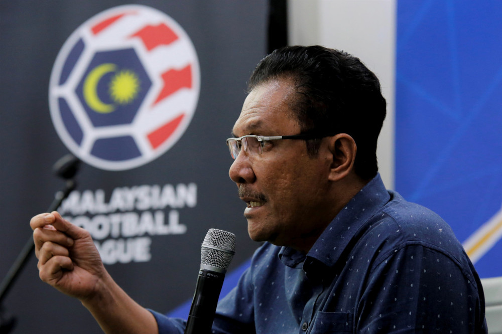 Malaysian Football League (MFL) Executive Officer Datuk Ab Ghani Hassan holds a press conference during a gathering with media practitioners at Wisma FAM, April 8, 2021. u00e2u20acu201d Bernama pic 