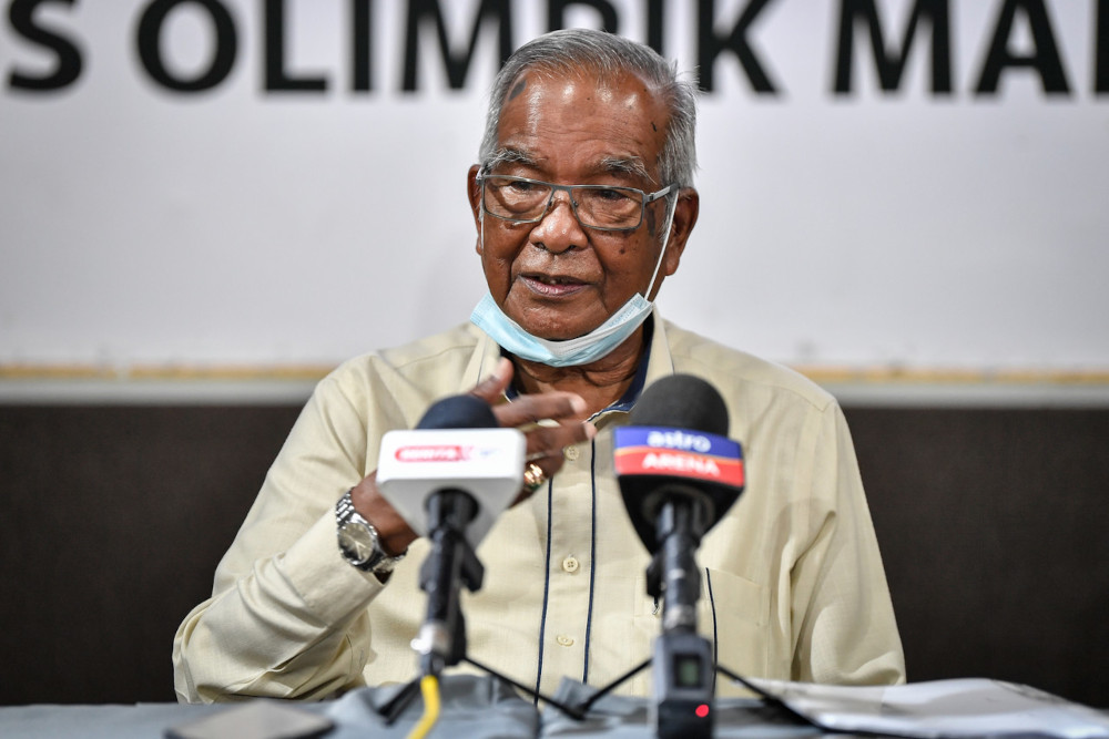 Malaysian National Cycling Federation (MNCF) president Datuk Abu Samah Abd Wahab speaking in Kuala Lumpur, March 18, 2021. u00e2u20acu201d Bernama pic 