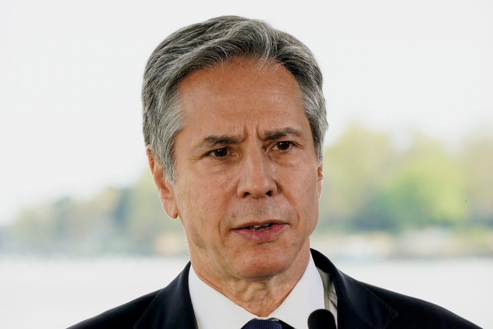 US Secretary of State Antony Blinken speaks about climate change at the Chesapeake Bay Foundation in Annapolis, Maryland, US, April 19, 2021. u00e2u20acu201d Reuters picnn