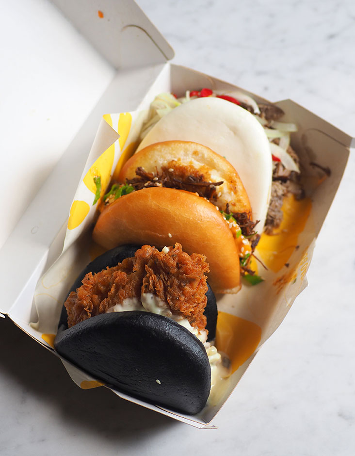 You can order the baos in sets of three or six pieces