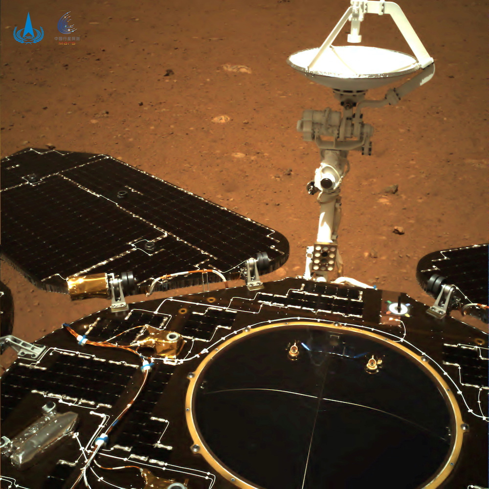 An image taken on Mars by Chinese rover Zhurong of Chinau00e2u20acu2122s Tianwen-1 mission is seen in this handout image released by the China National Space Administration (CNSA), May 19, 2021. u00e2u20acu201d Reuters picnn