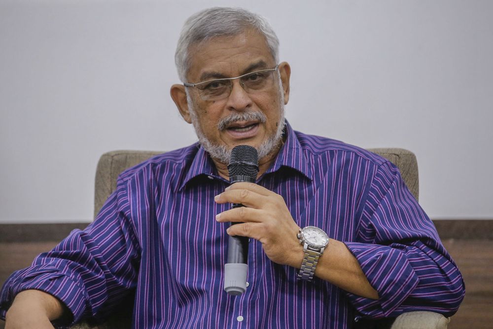Emergency Proclamation Termination Committee chairman Khalid Samad speaks to reporters during a press conference at Tamu Hotel in Kampung Baru, Kuala Lumpur May 5, 2021. u00e2u20acu201d Picture by Hari Anggara