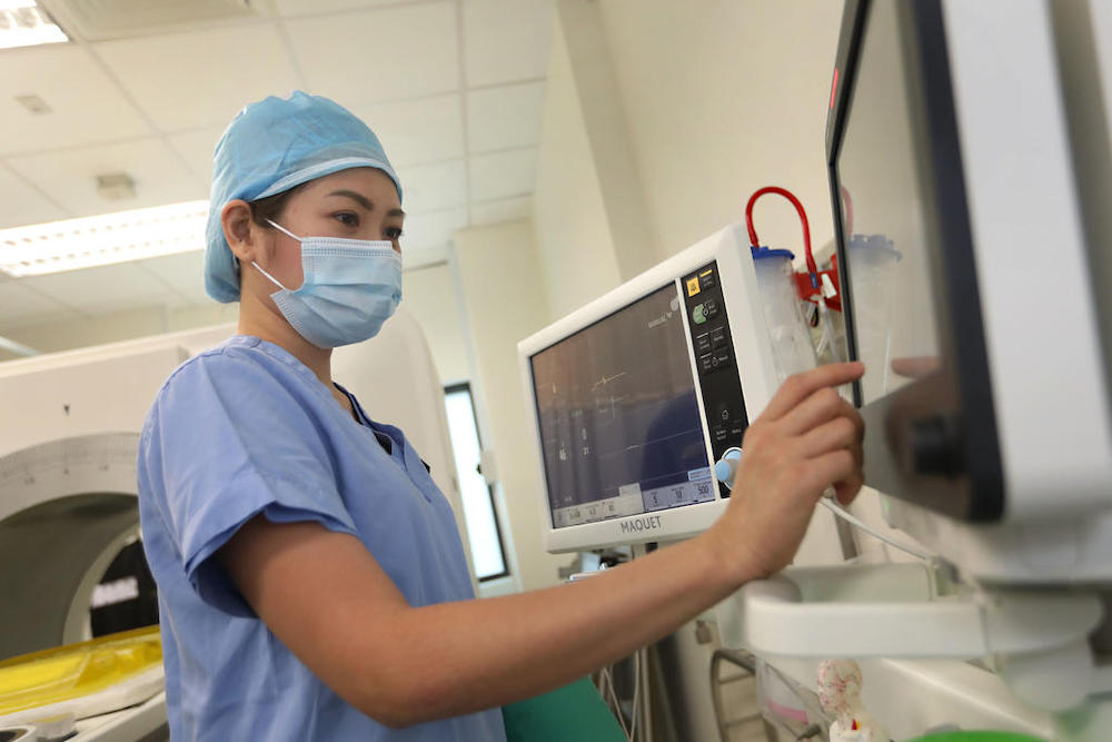 Filipino staff nurse Princess Joyce Aguas went through a tumultuous time when her family members, who live in Mexico, Pampanga in the Philippines, contracted Covid-19 last month. u00e2u20acu2022 TODAY pic