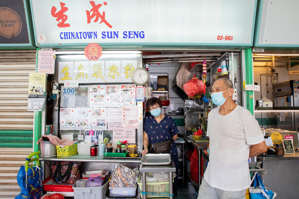 Long-time hawkers Arthur Wong, 75, and his wife Loh Mei Ling, 70, were entertaining the thoughts of joining WhyQ and starting a Facebook page for their hawker stall, Chinatown Sun Seng Gourmet’s Corner, which sells dishes such as fried rice, hor fun and
