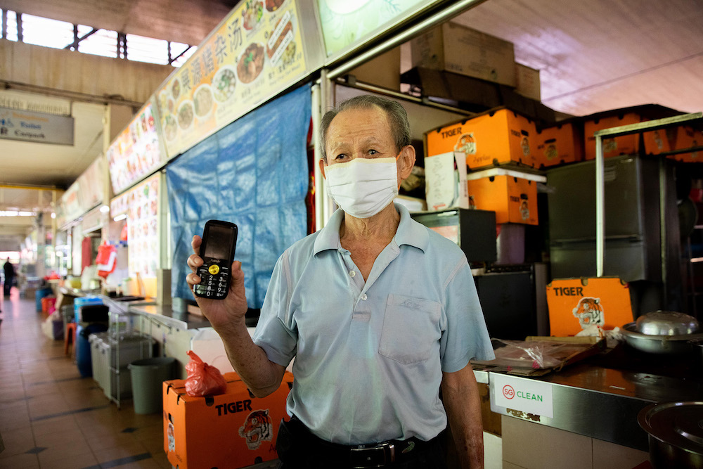 A hawker using the Foodpanda delivery system. — Photo by Ili Nadhirah Mansor for TODAY