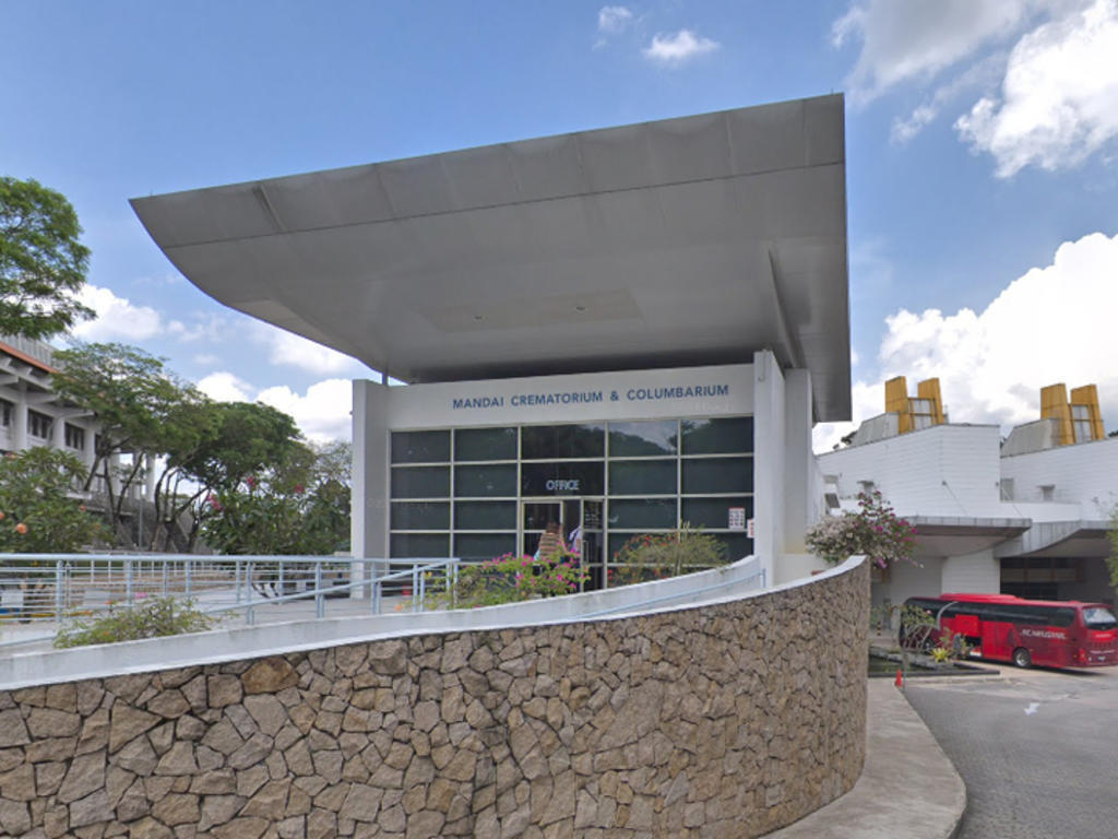 Mandai Crematorium and Columbarium Complex was added to a list of public places that had been visited by Covid-19 cases during their infectious period. u00e2u20acu2022 Picture via Google Maps