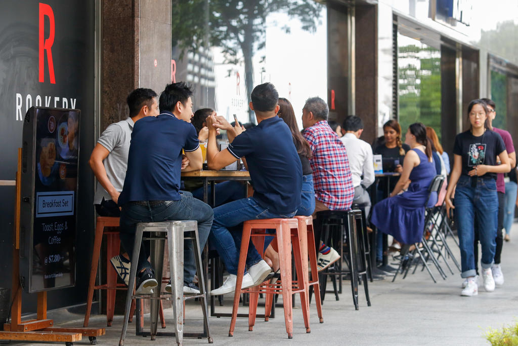 Dining in will be banned and group sizes will be capped at two people from May 16 to June 13, 2021, the authorities announced as Singapore scrambles to contain the spread of Covid-19. u00e2u20acu2022 TODAY file pic
