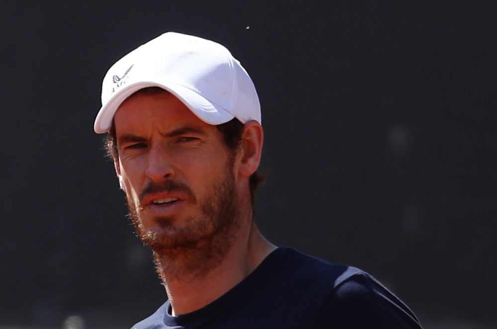 Great Britain's Andy Murray during training at the Foro Italico, Rome May 12, 2021. u00e2u20acu201d Reuters pic
