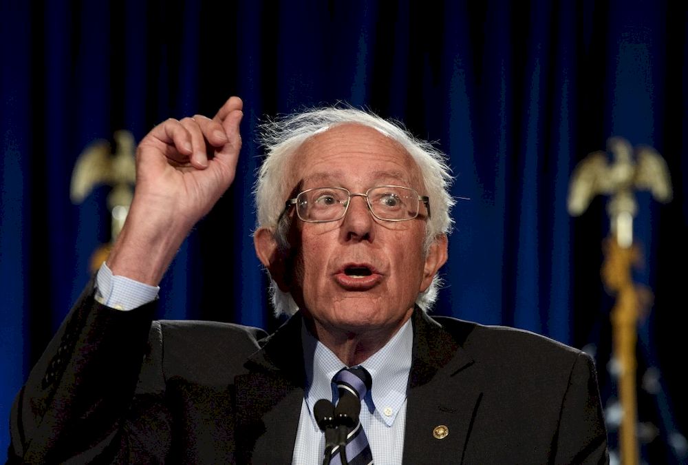 In this file photo US Senator Bernie Sanders, Independent of Vermont, speaks at George Washington University in Washington, DC, on September 24, 2020. u00e2u20acu201d AFP pic