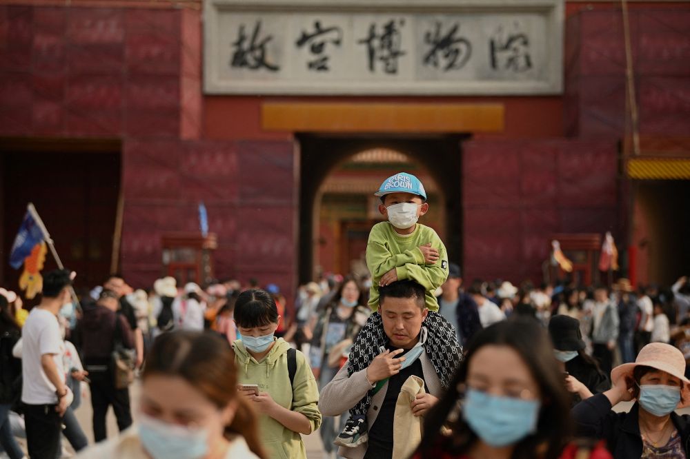 People visit the Forbidden City in Beijing during the Labour Day holidays. u00e2u20acu201d ETX Studio ouc