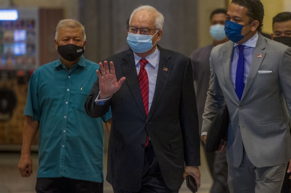 Datuk Seri Najib Razak arrives at the Court of Appeal in Putrajaya May 18, 2021. u00e2u20acu201d Picture by Shafwan Zaidon