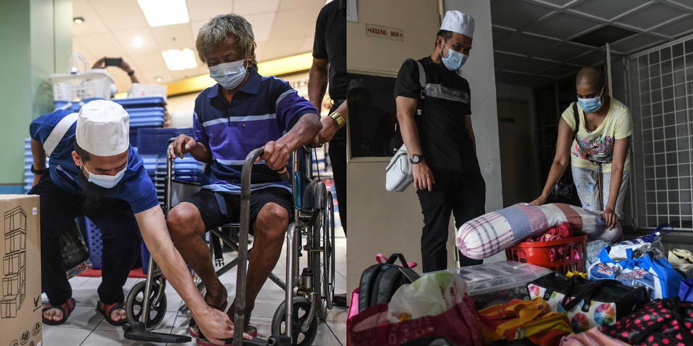 The Malaysian philanthropist came to the aid of a senior citizen and a woman with disabilities who have both been living on the streets after they were put out of work. u00e2u20acu201d Pictures via Facebook/ebitlewofficialpage