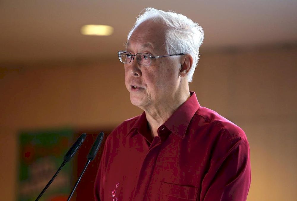 Emeritus Senior Minister Goh Chok Tong, who touched on the subject of political succession at the launch of both the first volume of his biography, in November 2018, and the second volume, on May 7, 2021. u00e2u20acu201d TODAY pic