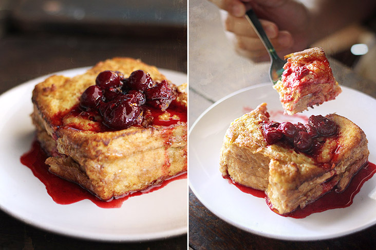 Dig in while your ‘golden berry’ French toast is hot!
