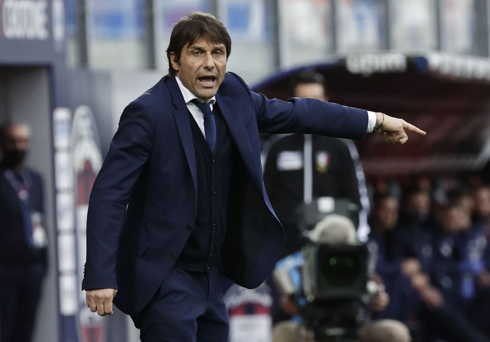 Inter Milan coach Antonio Conte during the game against Crotone at Stadio Ezio Scida, Crotone May 1, 2021. u00e2u20acu201d Reuters pic