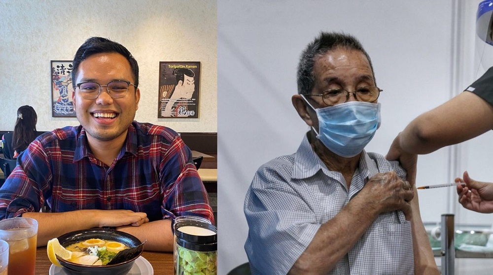 Khairul aims to use his social media platform to encourage older Malaysians to get vaccinated against Covid-19. u00e2u20acu201d Pictures via Instagram/khairulaming and by Ahmad Zamzahuri
