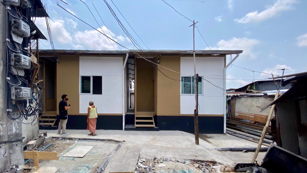 Small homes, funded by a charity and designed by a leading architect, have helped residents brave a surge of the coronavirus pandemic in the Klong Toey slum in Bangkok. u00e2u20acu201d Thomson Reuters Foundation pic