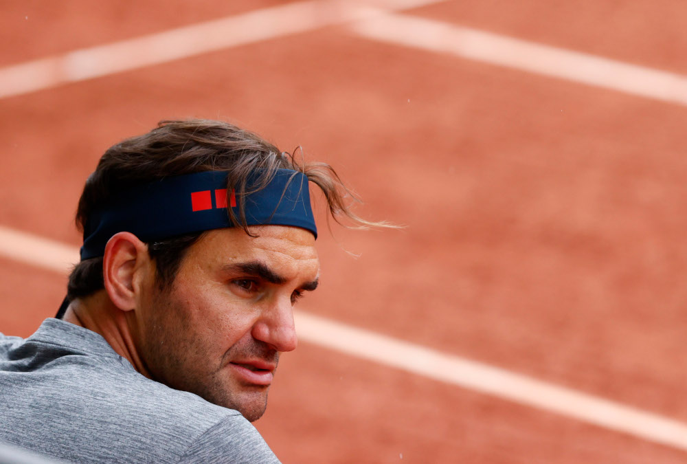 Switzerlandu00e2u20acu2122s Roger Federer during a training session at the Tennis Club de Geneve, Parc des Eaux-Vives, Geneva, Switzerland, May 17, 2021. u00e2u20acu201d Reuters pic 