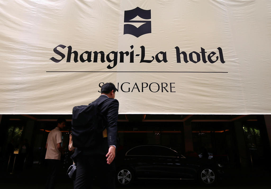 A man arriving for the Shangri-la Dialogue in Singapore in June 2018. u00e2u20acu2022 Reuters file pic