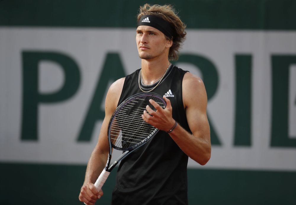Germany's Alexander Zverev during his first round match against Germany's Oscar Otte at Roland Garros, Paris May 30, 2021.u00e2u20acu201d Reuters pic