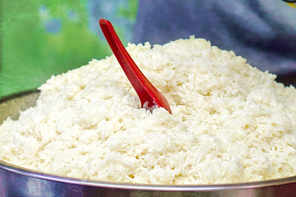 Sticky rice or glutinous rice is what binds the ingredients together, just like familial bonds.