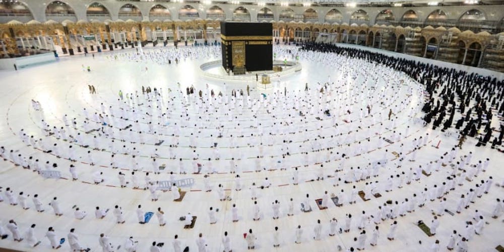 The haj ministry said this year's pilgrimage would be u00e2u20acu02dcopen for nationals and residents of the kingdom, limited to 60,000 pilgrimsu00e2u20acu2122, according to the official Saudi Press Agency. u00e2u20acu201d AFP pic