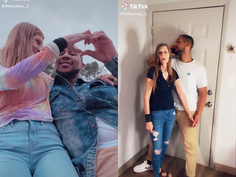TikTok couple with a 37-year age gap is in the limelight for showcasing their love. u00e2u20acu201d Screenshot from TikTok/ttvleolove_3