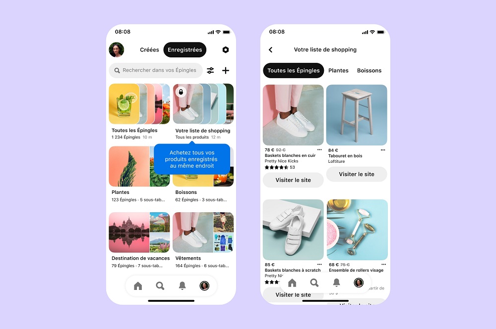 Pinterest is launching new functions in several countries to boost its online shopping experience. u00e2u20acu201d Picture courtesy of Pinterest