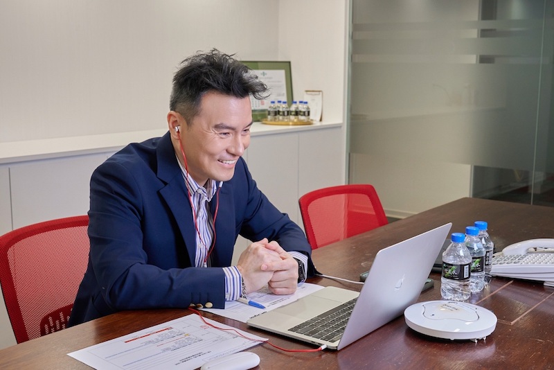 Lee speaks to press members during the ‘Trinity of Shadows’ virtual junket on June 22. — Picture courtesy of Catwalk Production House