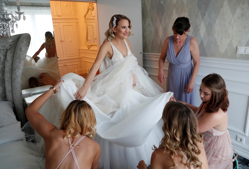 Bride, Bianka Uti prepares her wedding as the coronavirus disease restrictions are eased in Biri, Hungary, June 4, 2021. Picture taken June 4, 2021. u00e2u20acu2022 Reuters picnn