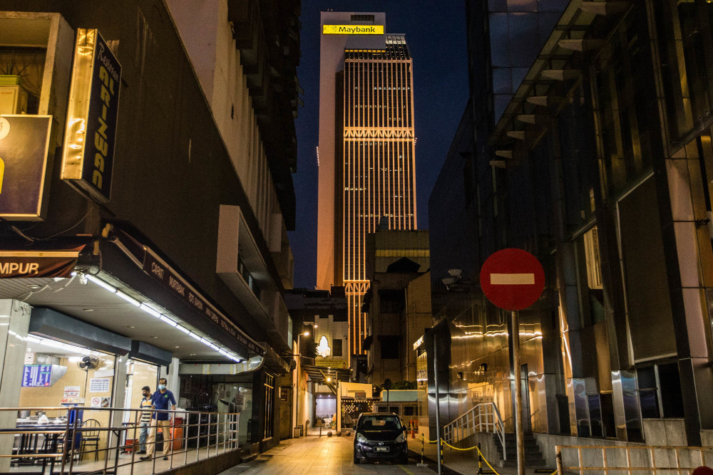 General view of Maybank Tower in Kuala Lumpur, June 24, 2021. u00e2u20acu201d Picture by Firdaus Latif 