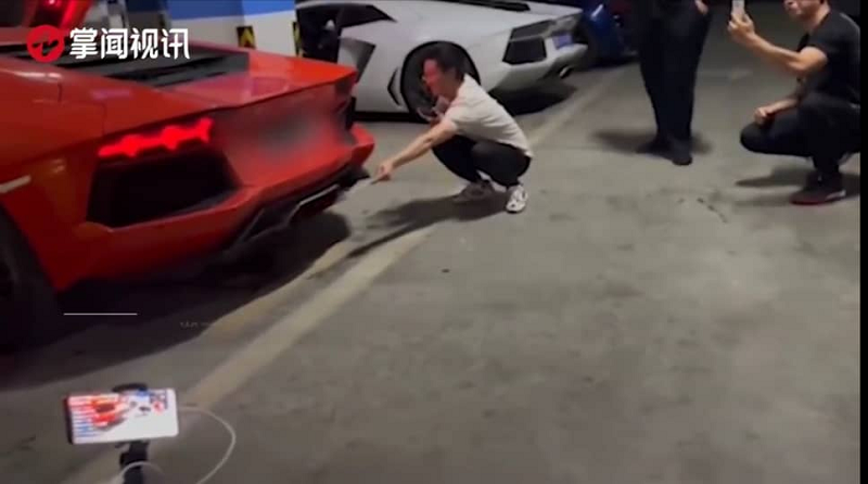 For five minutes of fame, a man from Changsha in Hunan, China had to fork out RM323,000 to repair his Lamborghini. u00e2u20acu2022 Screen capture via YouTube