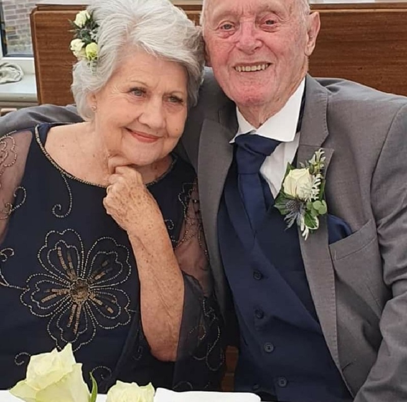 Clark(left) and Coffin got married earlier this month after meeting on a dating application. u00e2u20acu2022 Picture via Facebook/FredaClark