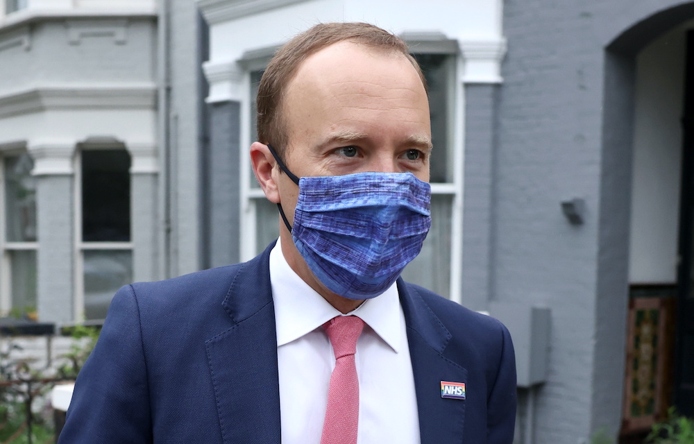 Britainu00e2u20acu2122s Health Secretary Matt Hancock leaves his house, in London, Britain June 17, 2021. u00e2u20acu201d Reuters picnn