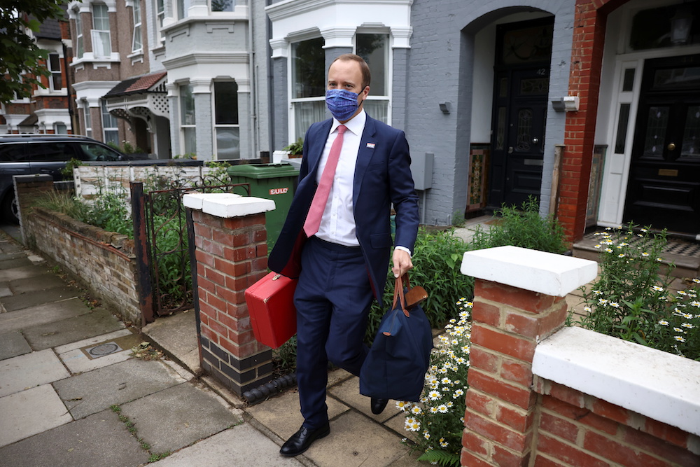 Britainu00e2u20acu2122s Health Secretary Matt Hancock leaves his house, in London, Britain June 17, 2021. u00e2u20acu201d Reuters picnn