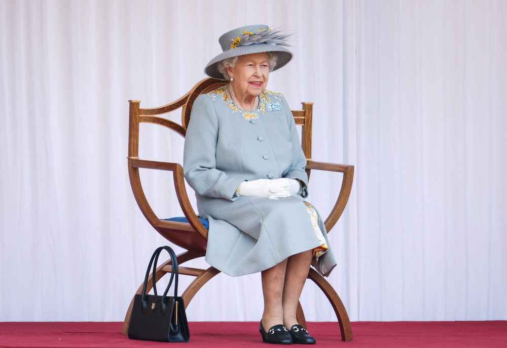 Britainu00e2u20acu2122s Queen Elizabeth attends a ceremony marking her official birthday in the Quadrangle of Windsor Castle in Windsor, Britain June 12, 2021. u00e2u20acu2022 Reuters picnn